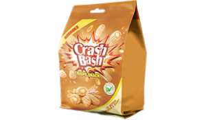 КрашБаш CRASHBASH Снэк со вкусом карамели и арахиса 150г упак (12шт)