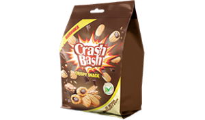 КрашБаш CRASHBASH Снэк со вкусом шоколадного брауни 150г упак (12 шт)
